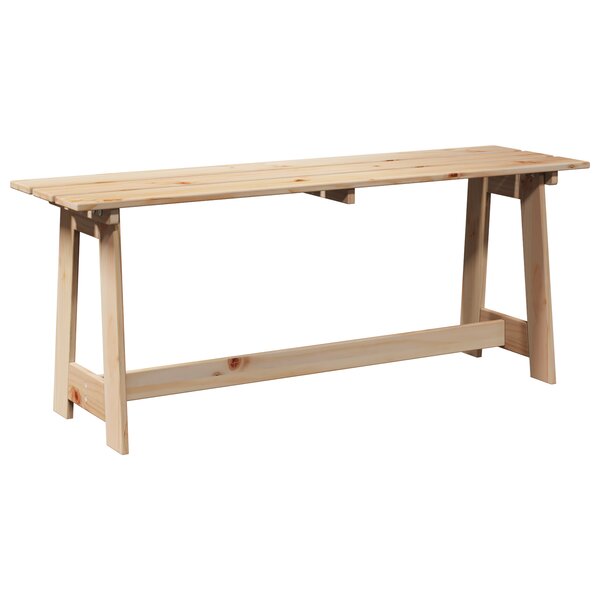 vidaXL Banc extérieur Marron 119 x 35 x 47 cm Bois de pin massif