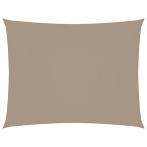 vidaXL Voile de parasol tissu oxford rectangulaire 4x6 m taupe