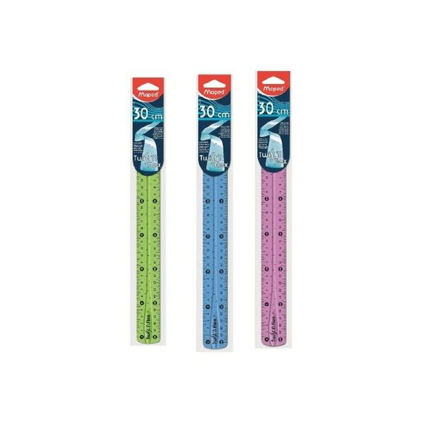 Règle plate Twist'n Flex Incassable Flexible 30 cm Coloris Aléatoire MAPED