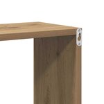 vidaXL Étagère Murale avec étagère chêne artisanal 100 x 20 x 53 cm