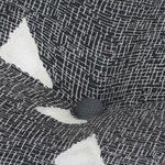 vidaXL Pouffes Géométrique Gris et blanc 40 x 40 x 40 cm tissu