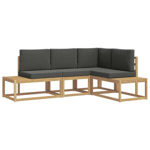 vidaXL Ensemble de canapés d'extérieur 3 Pièce Blanc et anthracite
