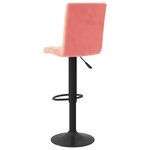 vidaXL Tabourets de bar lot de 2 rose velours