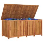 vidaXL Boîte de rangement de jardin 175x80x75 cm bois massif d'acacia