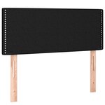 vidaXL Tête de lit à LED Noir 90x5x78/88 cm Tissu