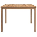 vidaXL Table à dîner de jardin 110x110x77 cm Bois de teck solide