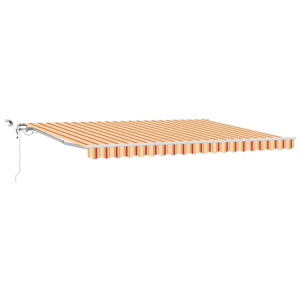 vidaXL Auvent rétractable Jaune et Orange 450 × 300 cm Polyester