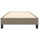 vidaXL Cadre de lit sans matelas taupe 100x200 cm tissu