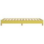 vidaXL Cadre de lit sans matelas vert 100x200 cm tissu