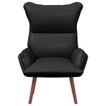 vidaXL Fauteuil relaxant Noir 69 x 74 x 93 cm Faux cuir
