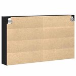vidaXL Cabinet d'Affichage avec étagère Chêne noir 100 x 15 x 58 cm