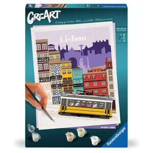 CreArt - 24x30 cm Peinture au numero Lisbon