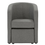 NINO Fauteuil + pouf Savannah Gris clair