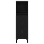 vidaXL Ensemble de Meubles de Salle de Bain 3 Pièces Chêne Noir Bois d'ingénierie