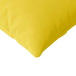 vidaXL Coussins de canapé 2 Pièces Jaune clair 200 x 40 cm tissu