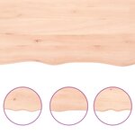 vidaXL Dessus de table 60x40x(2-6) cm bois de chêne massif non traité