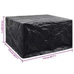 vidaXL Housse de salon de jardin 8 œillets 172 x 113 x 73 cm