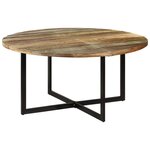 vidaXL Table à manger 150x75 cm Bois massif de récupération