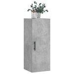 vidaXL Armoire murale gris béton 34 5x34x90 cm