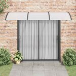vidaXL Auvent de porte Noir et transparent 300x75 cm Polycarbonate