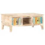 vidaXL Table basse 100x55x40 cm Bois d'acacia brut