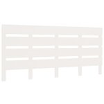 vidaXL Cadre de lit blanc 120x200 cm bois de pin massif