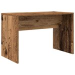vidaXL Ensemble de coiffeuse avec LED vieux bois bois d'ingénierie