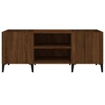 vidaXL Armoire à disques chêne marron 121x38x48 cm bois d'ingénierie