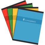 CONQUERANT 1 Cahier, 170 x 220 mm, quadrillé, 96 pages ,couleur aléatoire