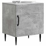vidaXL Cabinet de chevet Gris béton 43 x 34 5 x 50 cm