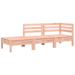 vidaXL Canapé de jardin avec coussins et repose-pied 2 places