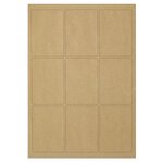 Étiquette adhésive de présentation en papier  kraft mat62x89 mm (lot de 225)