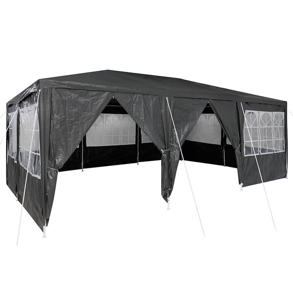 vidaXL Tente de fête Anthracite et blanc 600 x 400 x 266 cm