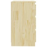 vidaXL Table de chevet 60x36x64 cm Bois de pin massif
