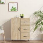 vidaXL Buffet chêne sonoma 69 5x34x90 cm bois d'ingénierie