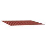 vidaXL Toile de rechange pour auvent orange et marron 600 × 350 cm