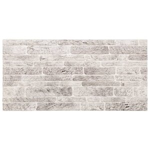 vidaXL Panneaux muraux 3D 10 Pièces gris clair 100x50 cm EPS