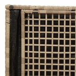 vidaXL Boîte à coussins avec stockage Beige 50 x 50 x 50 cm polyrotin