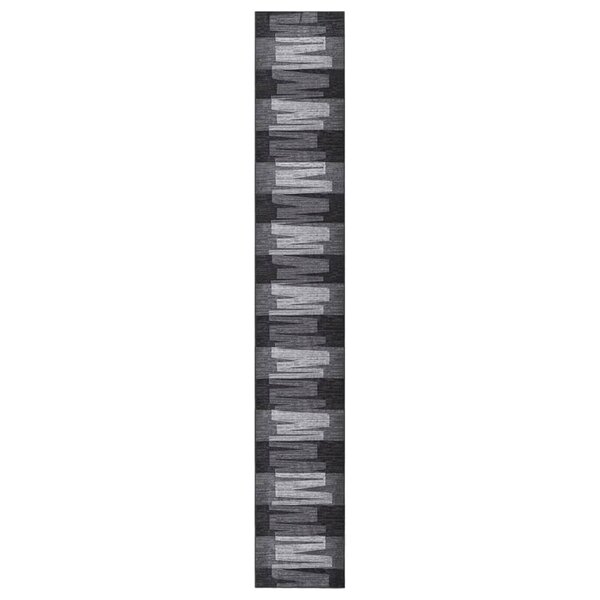 vidaXL Tapis de couloir antidérapant Anthracite 67x450 cm