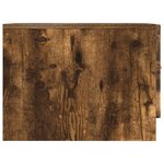 vidaXL Table basse Chêne fumé 49 x 50 x 37 cm Bois d'ingénierie