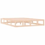 vidaXL Cadre de lit sans matelas 150x200 cm bois massif
