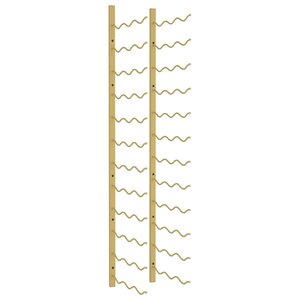 vidaXL Casier à vin mural pour 36 bouteilles Doré Fer