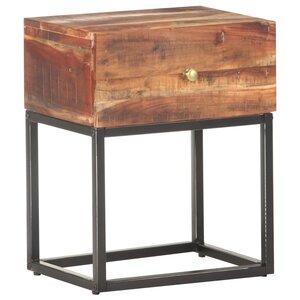 vidaXL Table de chevet 40x30x50 cm Bois d'acacia brut