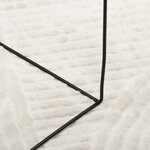 vidaXL Tapis IZA poils courts style scandinave crème 160x230 cm