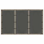 vidaXL Ensemble de salle à manger pour jardin 7 Pièces Gris