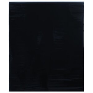 vidaXL Film de fenêtre statique dépoli noir 60x500 cm PVC
