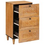 vidaXL Buffet avec tiroir Marron clair 33 5 x 40 x 75 cm