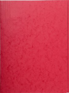 Chemise carte lustrée, 24x32 cm pour A4, rouge EXACOMPTA