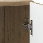 vidaXL Cabinet de chevet 2 Pièces Chêne artisanal 43 x 34 5 x 50 cm