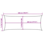 vidaXL Voile d'ombrage 160 g/m² Rouge 2x5 m PEHD